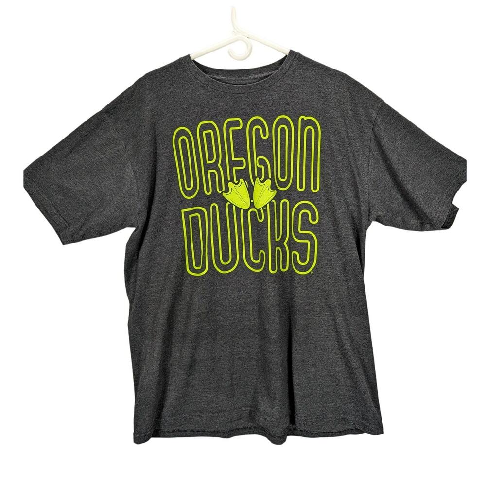 Oregon Ducks Shirt Mens Extra Large Gray College University Short Sleeves Sports